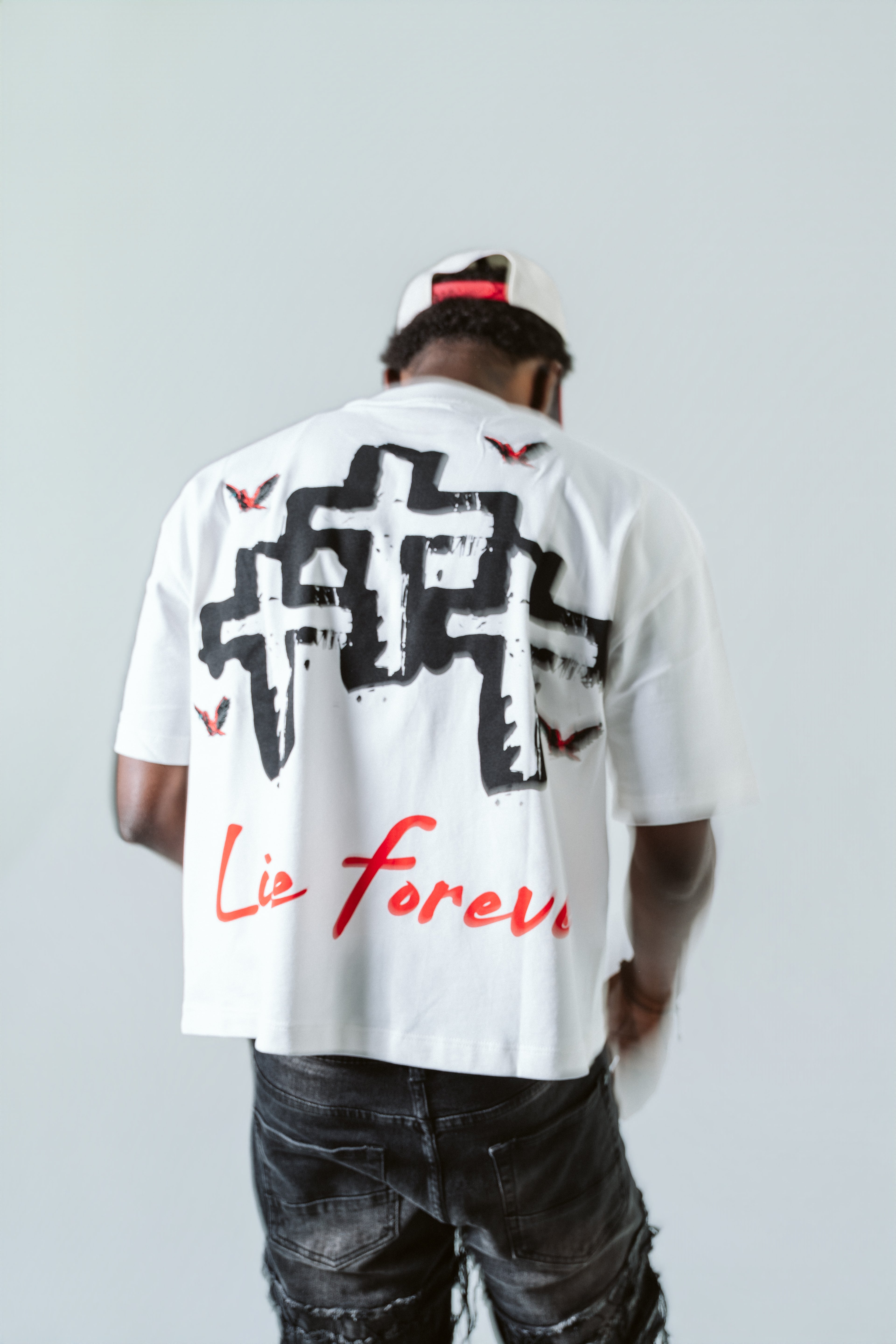 ZANDRA "Live Forever" Adult Cropped Tee