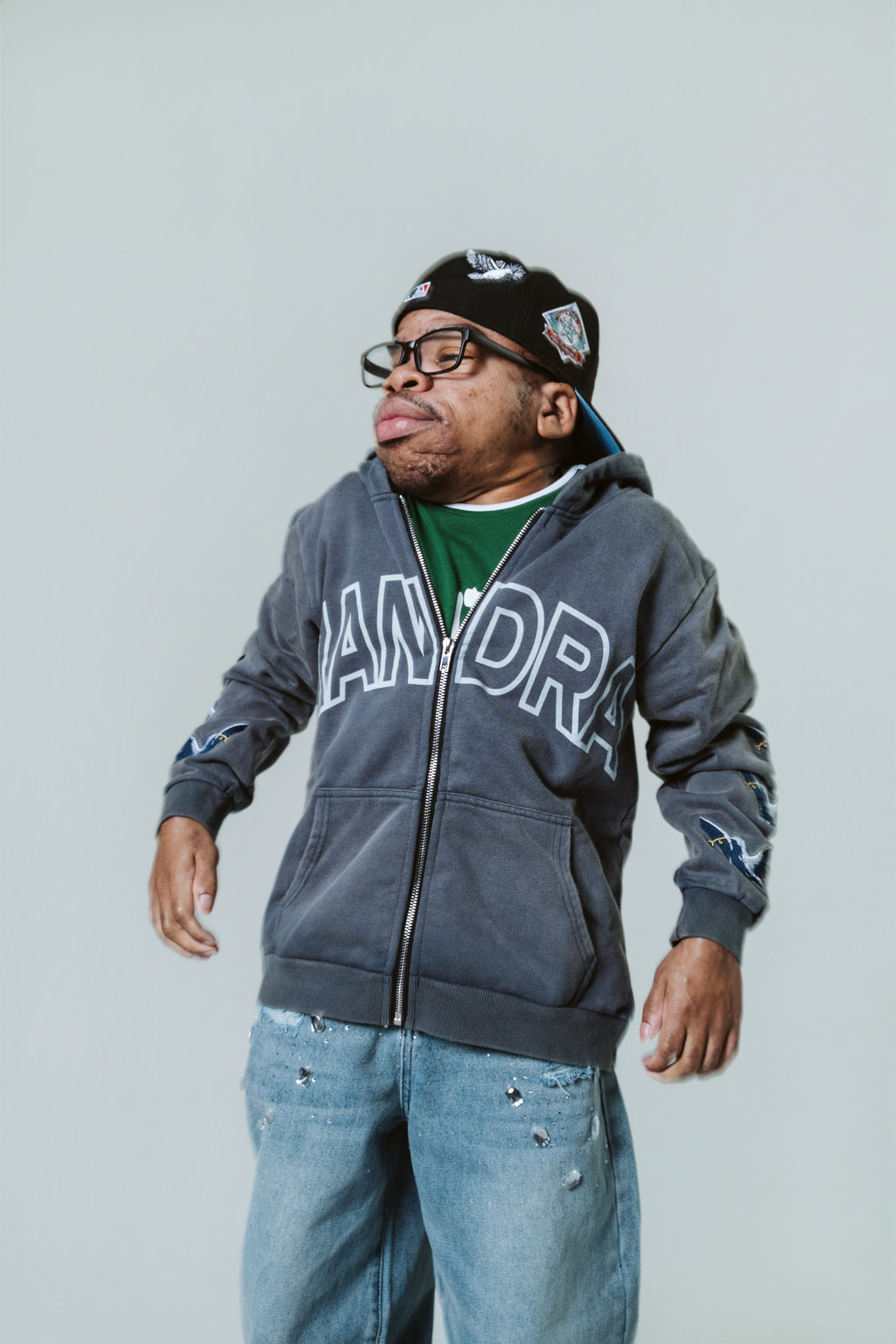 ZANDRA "Be You" Youth Zip Up Hoodie