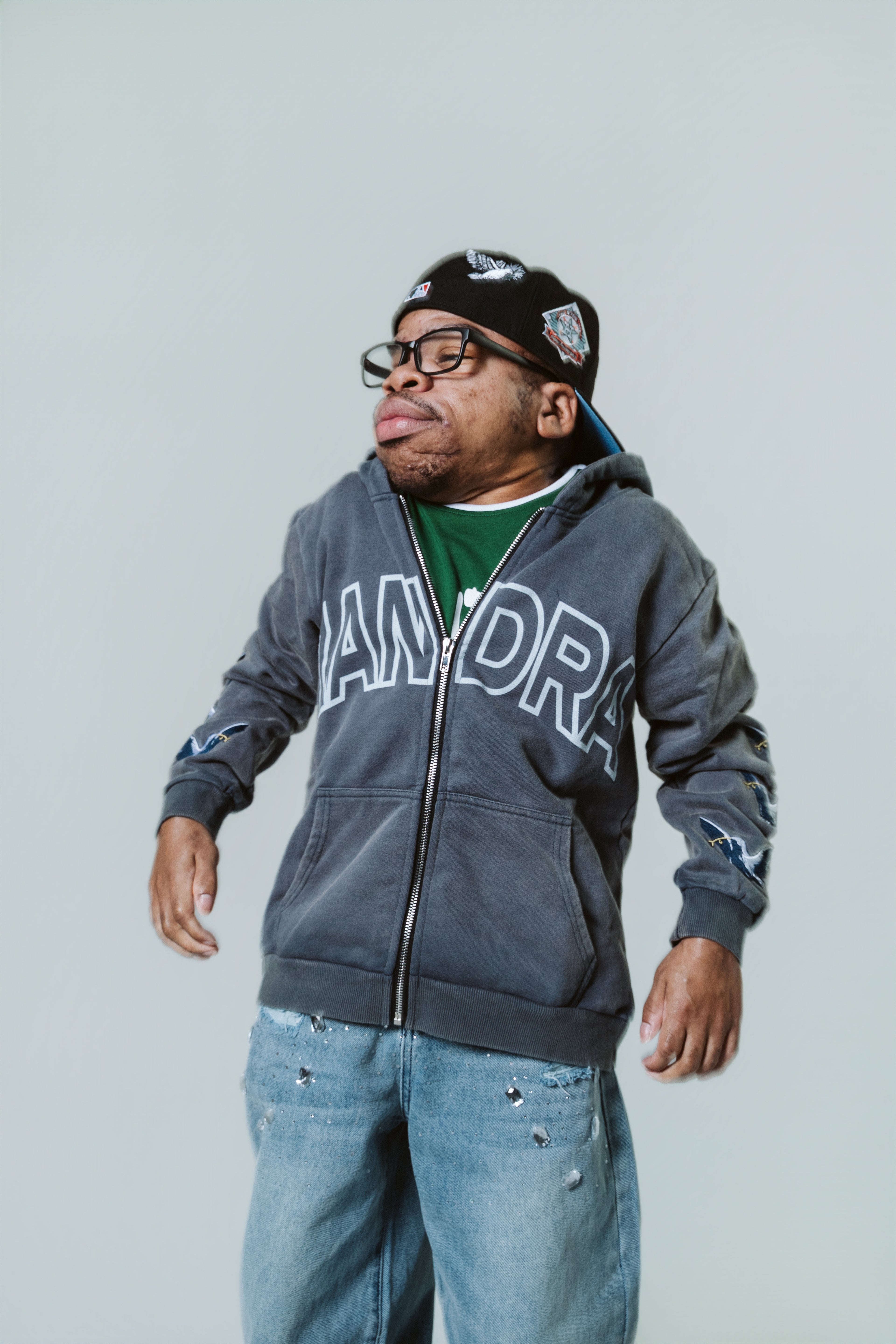 ZANDRA "Be You" Youth Zip Up Hoodie