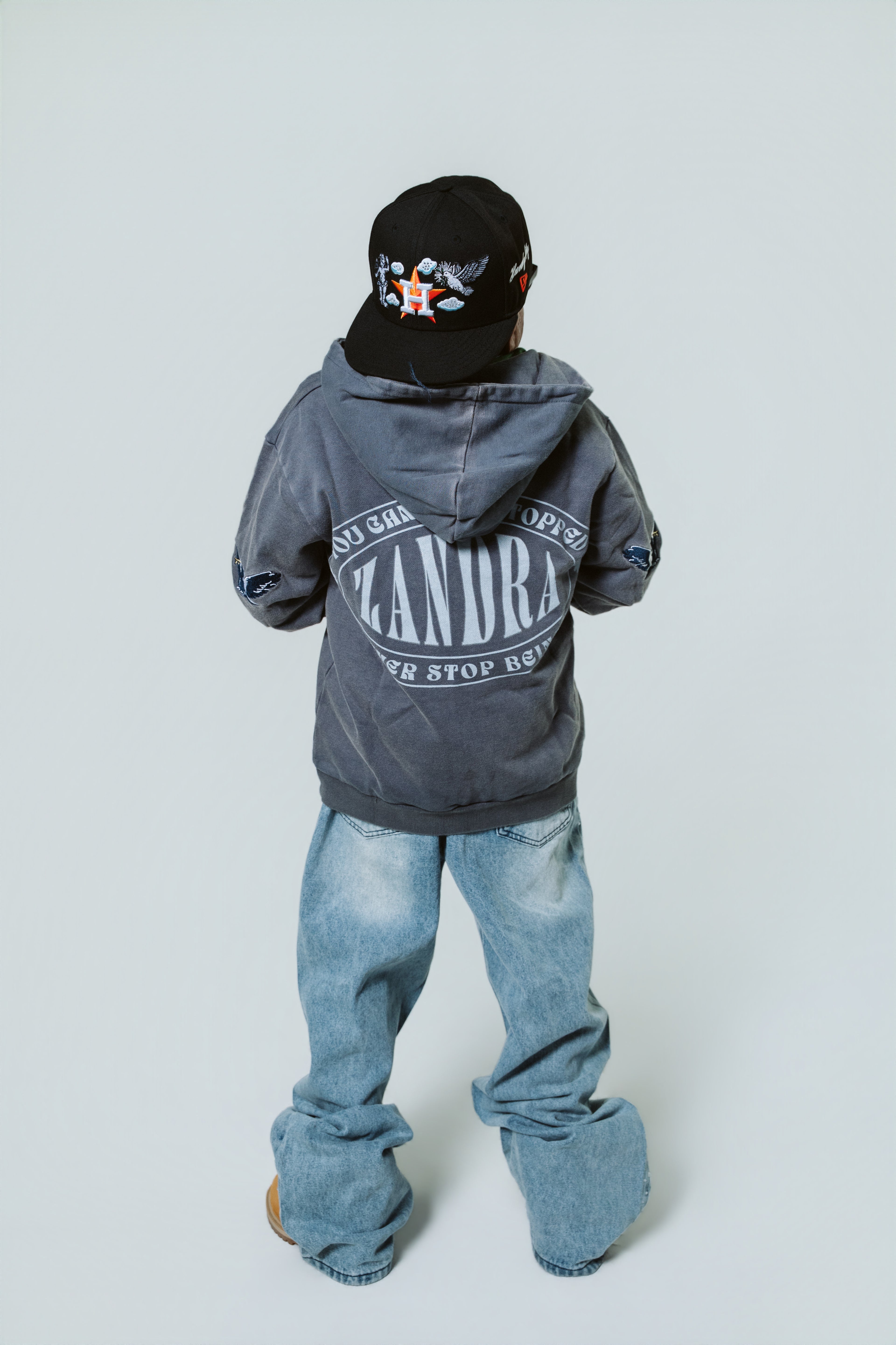 ZANDRA "Be You" Youth Zip Up Hoodie